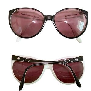 Vintage 1980’s Sassaby France Colorblock Sunglasses, Made in France